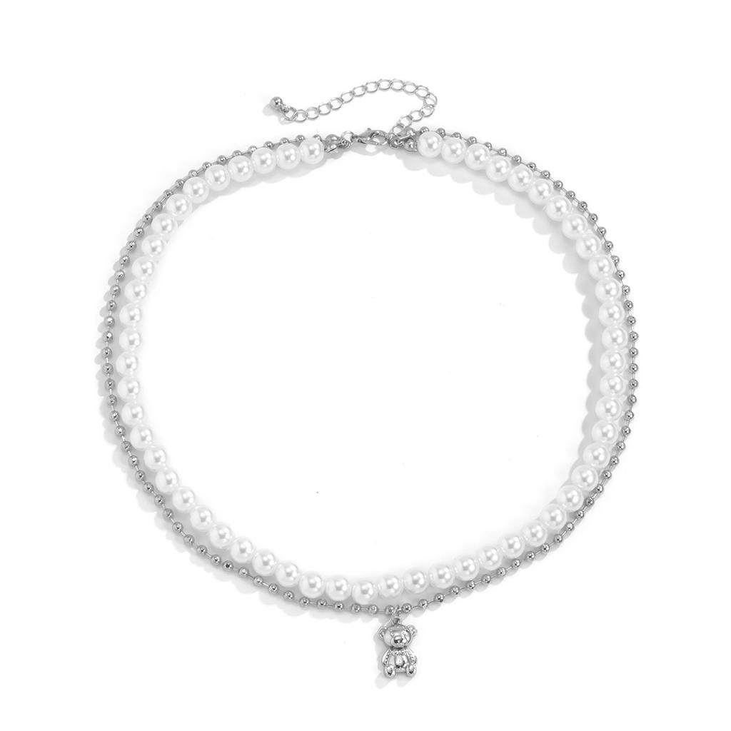 Fashion Multi layer Cross Shining Clavicle Chain Collar Necklace for Men and Women Daily Dressing Party Birthday Gifts Jewelry