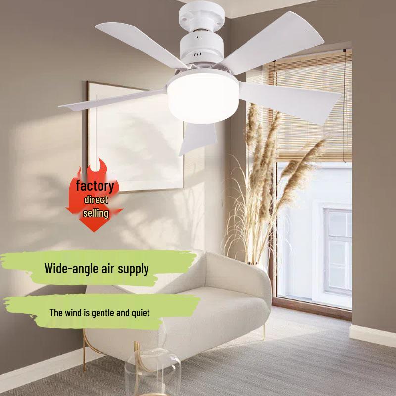 Six-Leaf Flower Pattern Ceiling Fan Light with Removable Blades, E27 Base, Ideal for Bedroom & Living Room.