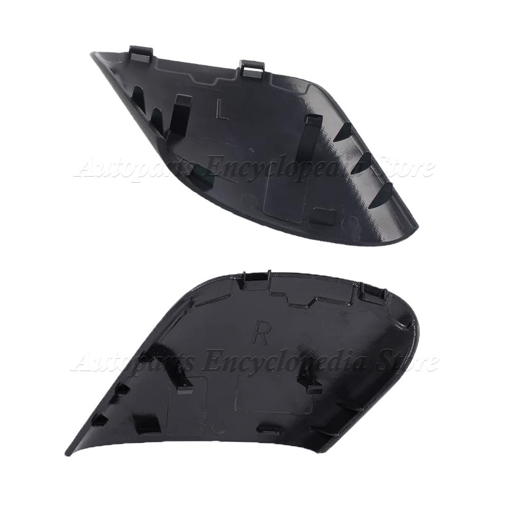 For Fiat Grand Punto Rearview Mirror Caps 735596884 735539385 Left Right Sides Black Car Side Door Mirror Caps