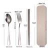 Abay Portable 3-Piece Stainless Steel Cutlery Set with Storage Case