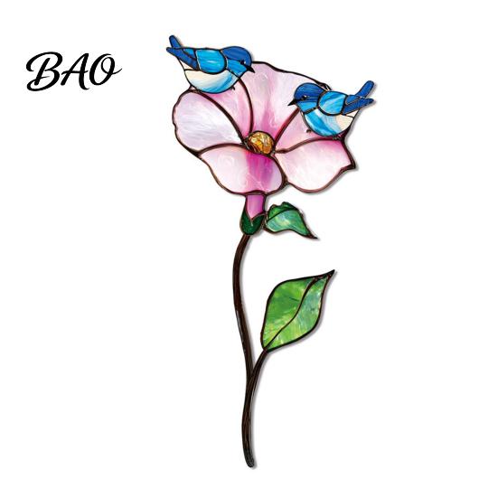 Colorful Yard Stakes Planter Insert Stake, Double-Sided, Flower Pot Decor Metal Garden Decorative Insect Animal Stake for Plant Pots Bed Decoration
