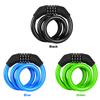 Universal MTB Bicycle Security Combination Lock Anti-Theft 4-Digit Code Steel Cable Coil Lock Cycling Accessories