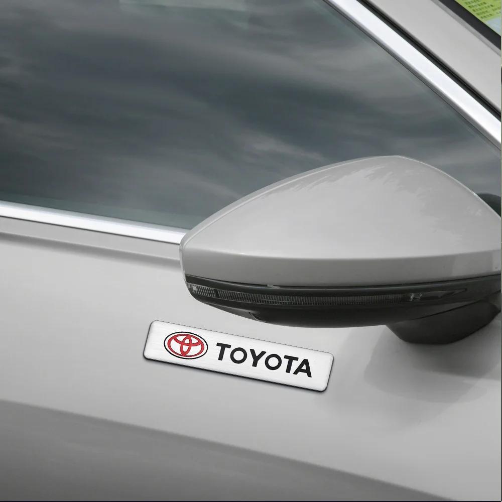 Aluminum Car Badge Sticker Auto Body Trunk Decoration Accessories For Toyota Century Auris Mirai Premio Yaris Camry Carola Prius