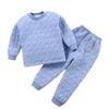 Autumn And Winter Children'S Thermal Underwear Set, Three-Layer Wired Cotton Thickened Baby Pajamas, Pure Cotton Loungewear Two-Piece Set