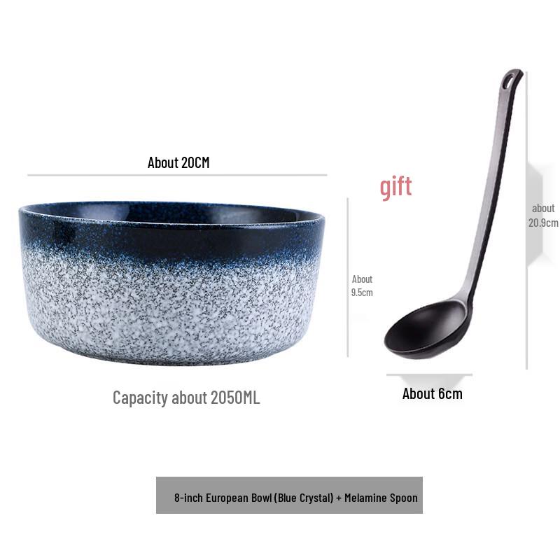 Abay 8-inch Japanese Ceramic Noodle Bowl