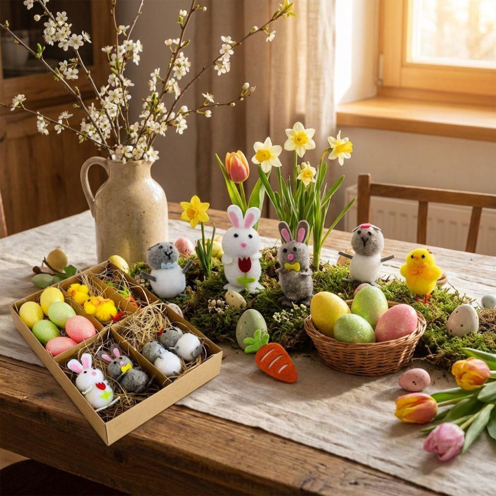 Handmade Easter Eggs Chick Ornament Happy Easter Easter Decoration  Interactive Party