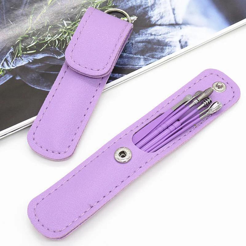 

6Pcs/set Ear Wax Pickers Earpick Wax Remover Stainless Steel Piercing Kit Earwax Curette Spoon Care Ear Clean Toolear Cleaner