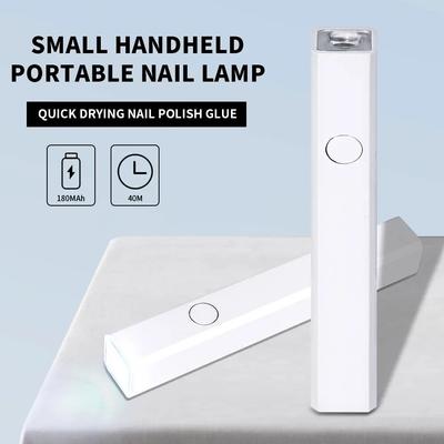 Mini uscător de unghii reîncărcabil Lanternă portabilă de mână Lampă LED UV pentru uscare rapidă toate instrumentele de manichiură cu gel pentru unghii