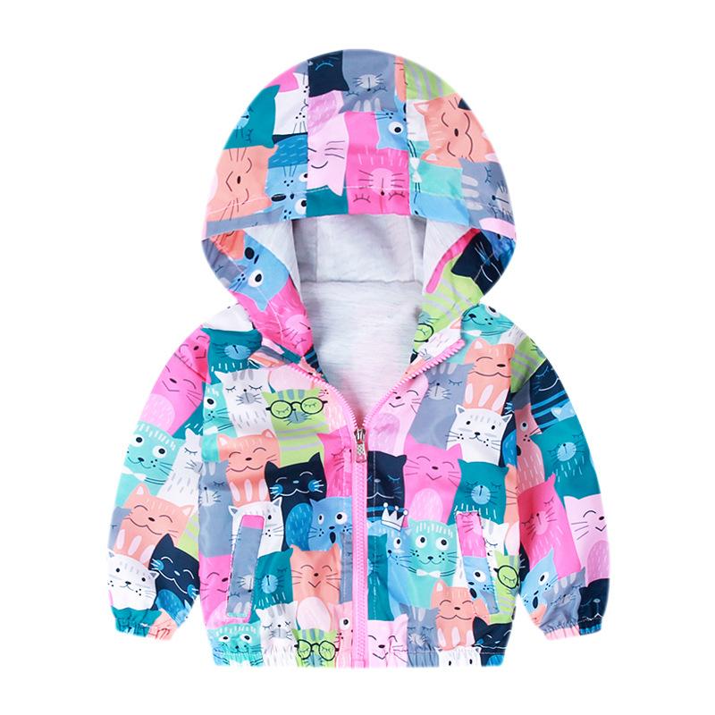 Spring and Autumn children's clothing, wind boys full of dinosaur coats, cartoon windproof jacket