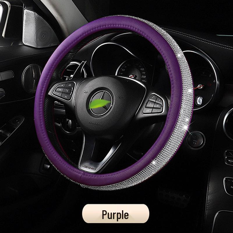 Golden Bead Wooden Bead Series Handwoven Non-slip Steering Wheel Cover