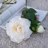 1Pc  Artificial Flower Realistic Easy Care 2-head No Fade Peony Fake Flower for Wedding