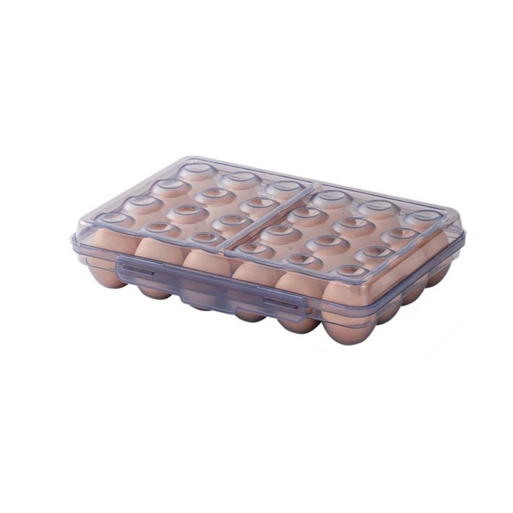 Plastic Refrigerator Egg Organizer 6/15/24 Grids Eggs Case Multipurpose Egg Protector  for Kitchen