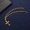 Vintage Hip Hop Streetwear Chain: Classic Valentine's Antique Silver Cross Pendant
