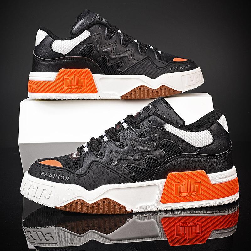 

Новая мужская обувь низкие кроссовки сетчатые дышащие неделя моды маленькие белые туфли цветовая гамма тренд ретро обувь для скейтборда повседневная обувь 45