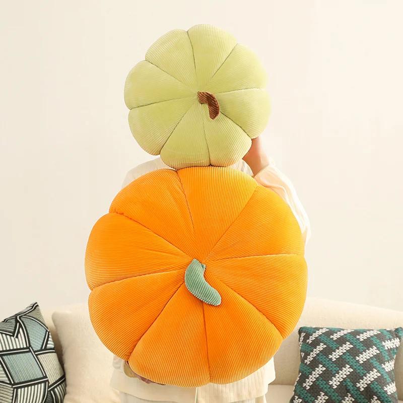 Halloween Pumpkin Plush Toy Plushie Soft Plant Stuffed Doll Holidays Props Decorative Throw Pillow for Kids