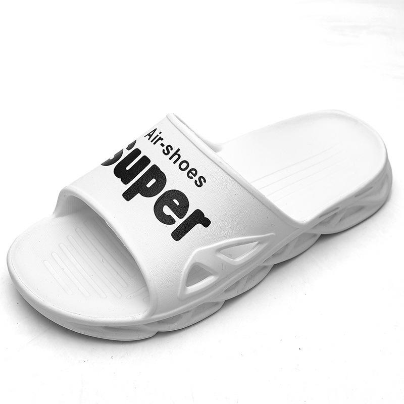 Slippers Men'S Summer Outer Wear Thick-Bottomed Casual One-Word Drag Stepping On Shit Outdoor Non-Slip Trend Beach Sandals