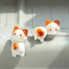 Resin Crafts Mini Cat Ornament Wealth Cat Kitten Statue Creative Cat Figurines Desktop Decoration