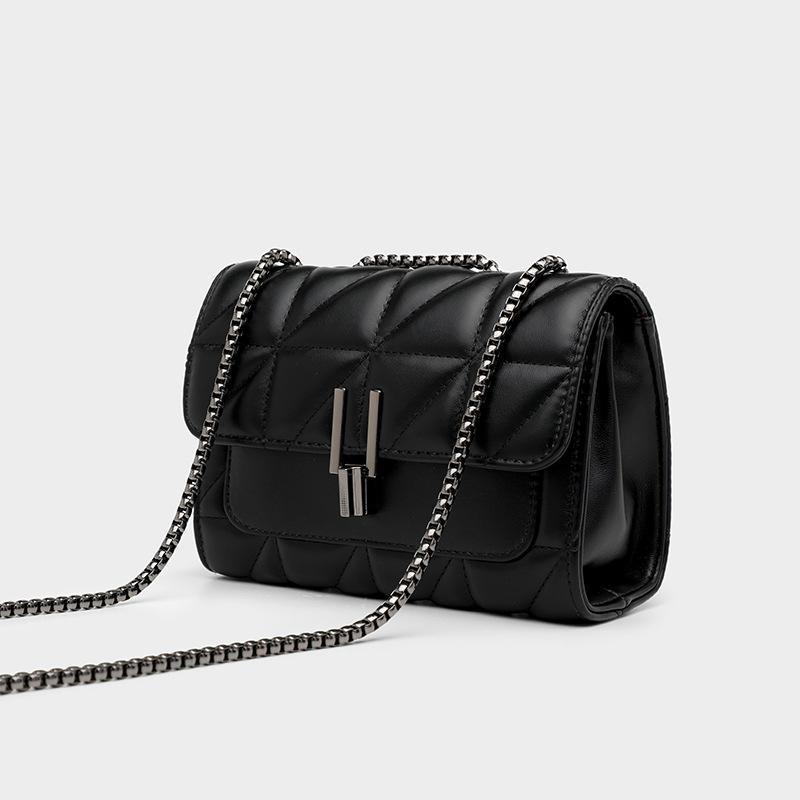 Westernized Women's Lingge Chain Bag Single Shoulder Oblique Straddle Women's Square Bag MIT