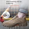Summer Labor Insurance Shoes Men's Anti-smashing, Anti-piercing, Breathable Soft-soled Non-slip Work Shoes
