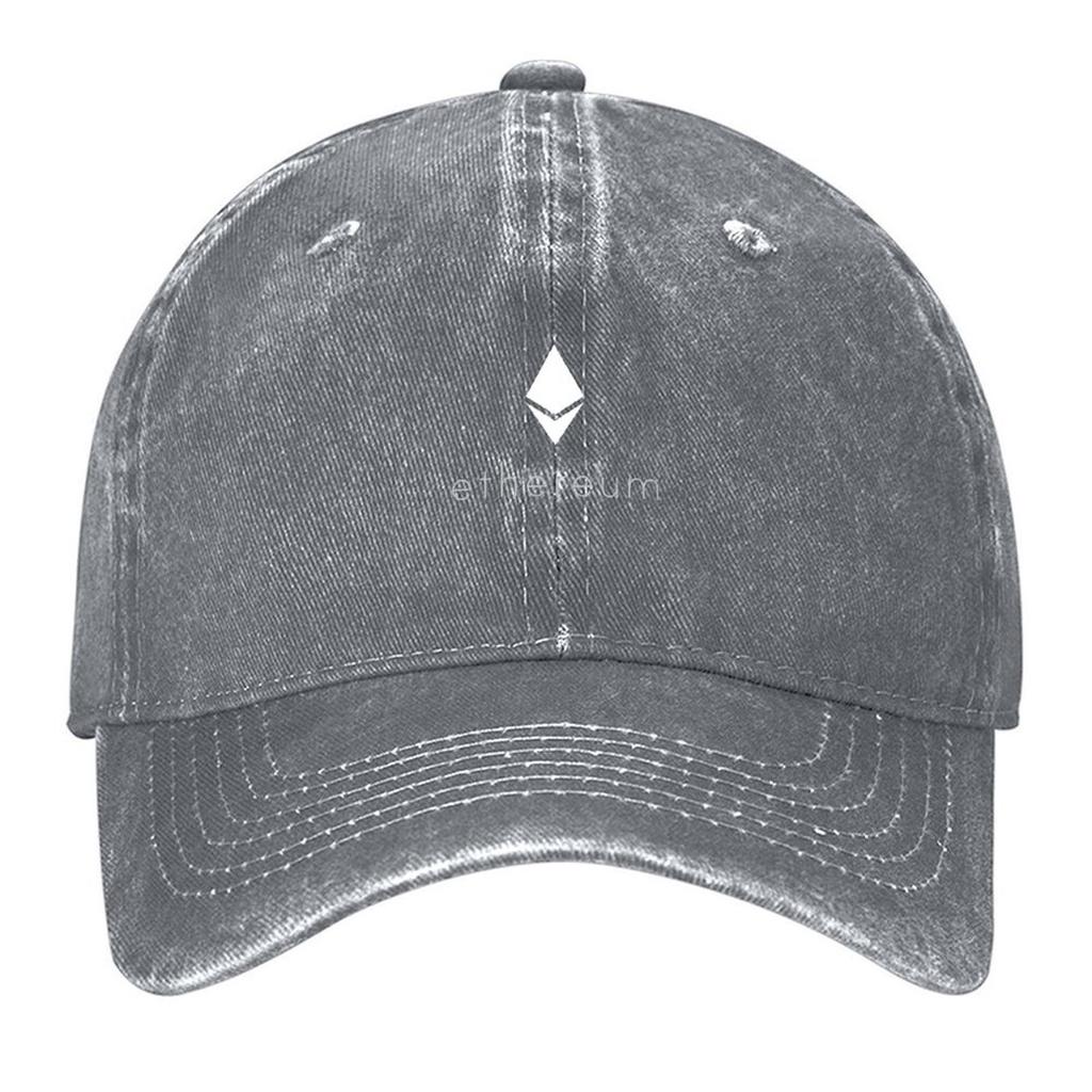 2026 Ethereum Logo ETH Coin Crypto Bitcoin Trader Miner Gift Baseball Cap Wild Ball Hat Custom Hat Hard Hat Mens Tennis Women's