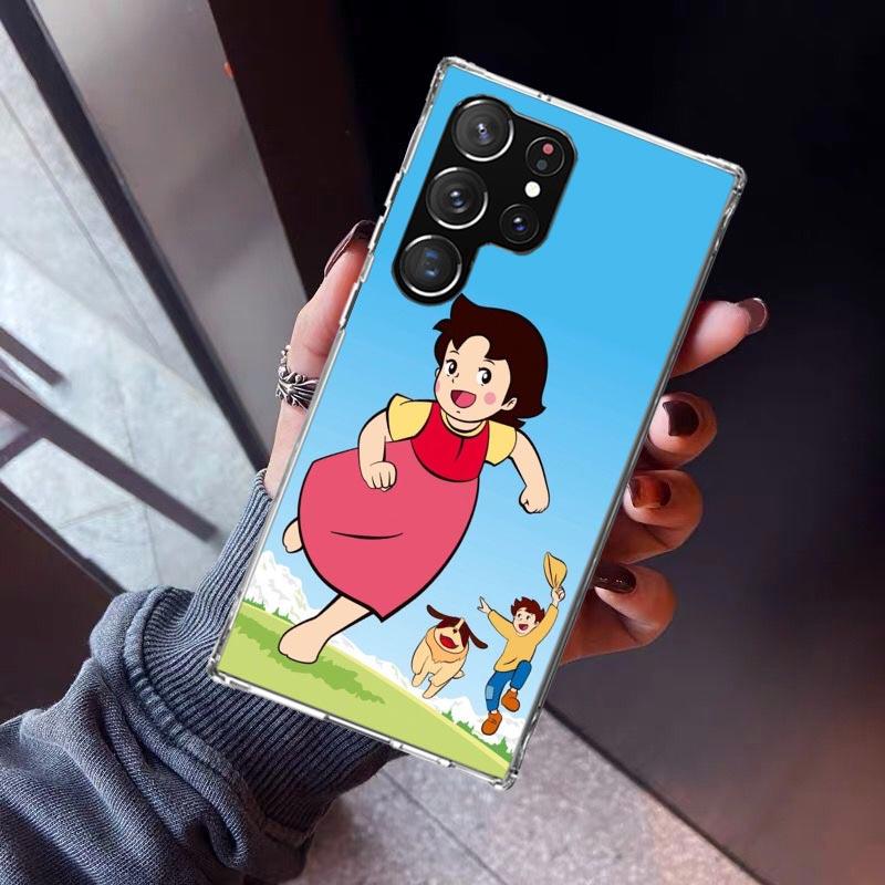 Heidi Cute Cartoon Phone Case For Samsung Galaxy S26 S25 Edge S24 S23 Ultra S22 Plus S21 S20 FE Soft TPU Back Cover Funda Galaxy