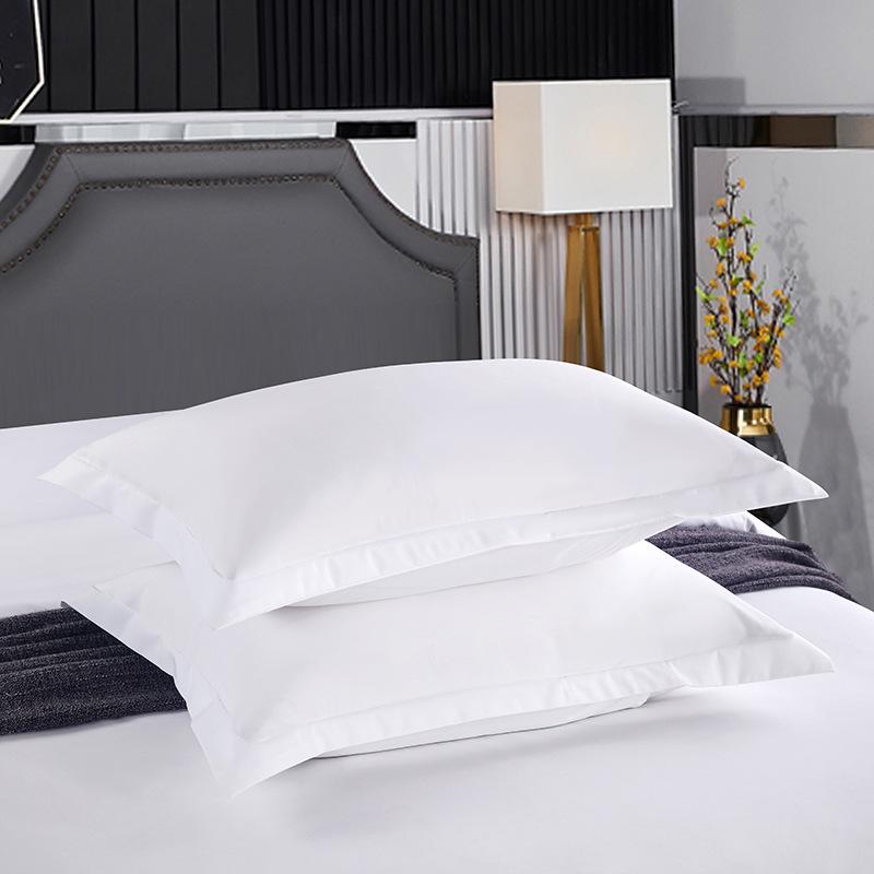 Brushed Imitation Cotton Star Hotel Guesthouse Pure White Bedding Set