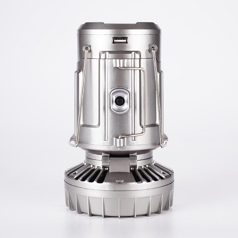 4500LM Portable LED Solar Outdoor Camping Folding Tent LightUSB Charging Emergency LightOutdoor Tent LightNew Electric Fan Camping Light