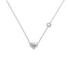 European Retro Zircon Stainless Steel Necklace: High-End Cross-Border Clavicle Chain