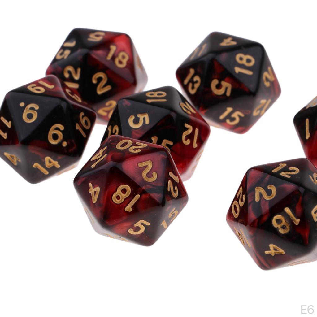 Set Poliedrico da 10 Pezzi Serie 20 Dadi