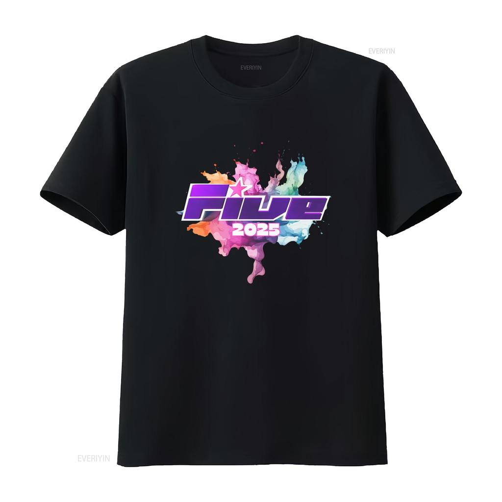Five 2025 Reunion Tour Boyband Music Event T Shirt Heavy Cotton Apparel Vintage Washed Slightly Designer Clothes Streetwear