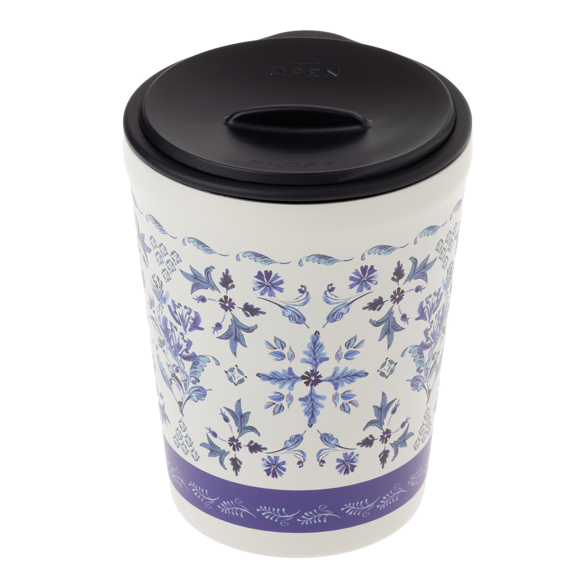 

maebata Bevande Tumbler with Blue 53051 Lid, Tile, 260ml,