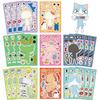 8 Cartoon Doro Cat Series Face Change Stickers Make A Face Waterproof Hand Account Stickers DIY Decorative Stickers