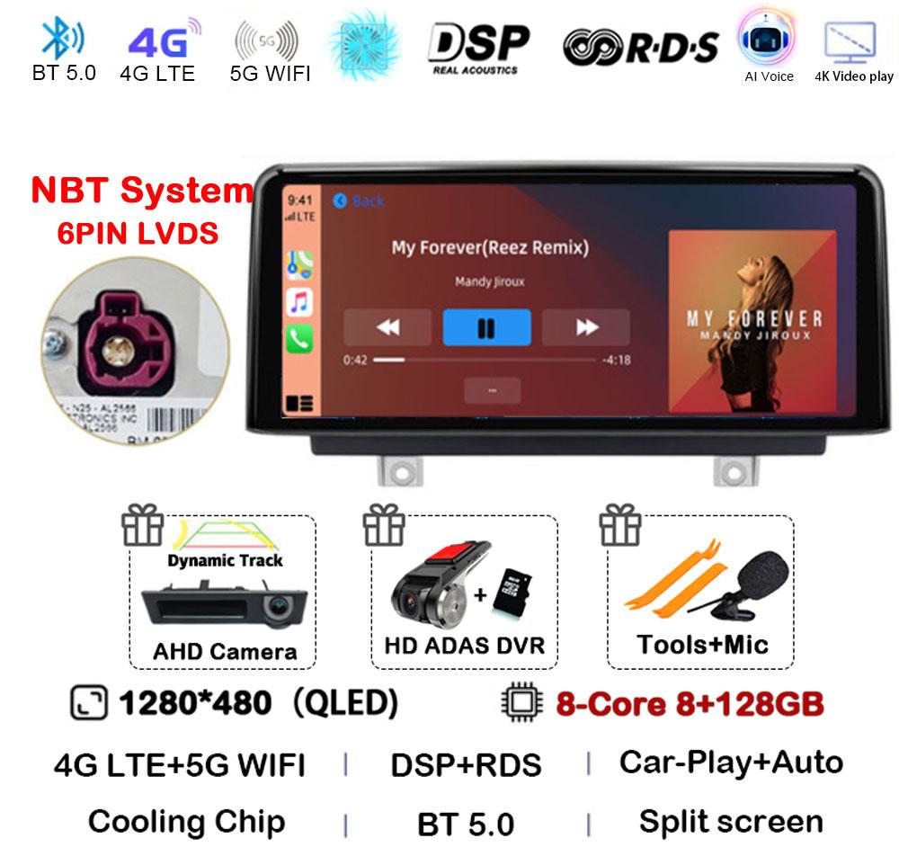 Android 14 Wireless Carplay Auto 10.25'' For BMW 1/2/3/4 Series F20/F21/F22/F30/F31/F32/F33/F34/F36 Car Radio Multimedia Stereo