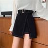 Elegant High Waist Slimming Short Skirt With Decorative Stitching For Women Spring Fashion