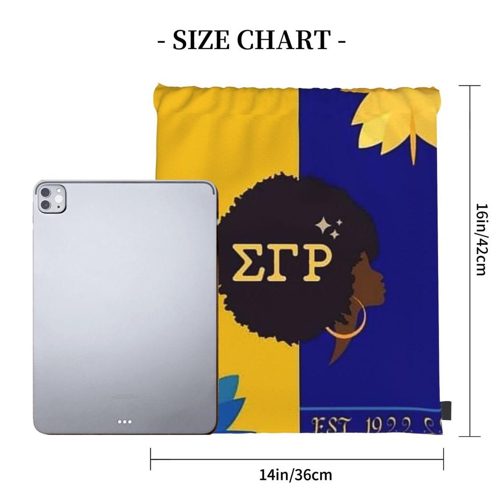 Sigma Gamma Rho 1922 SGR Backpacks Multi-function Drawstring Bundle Pocket Sports Bag Book Bags for Travel Students