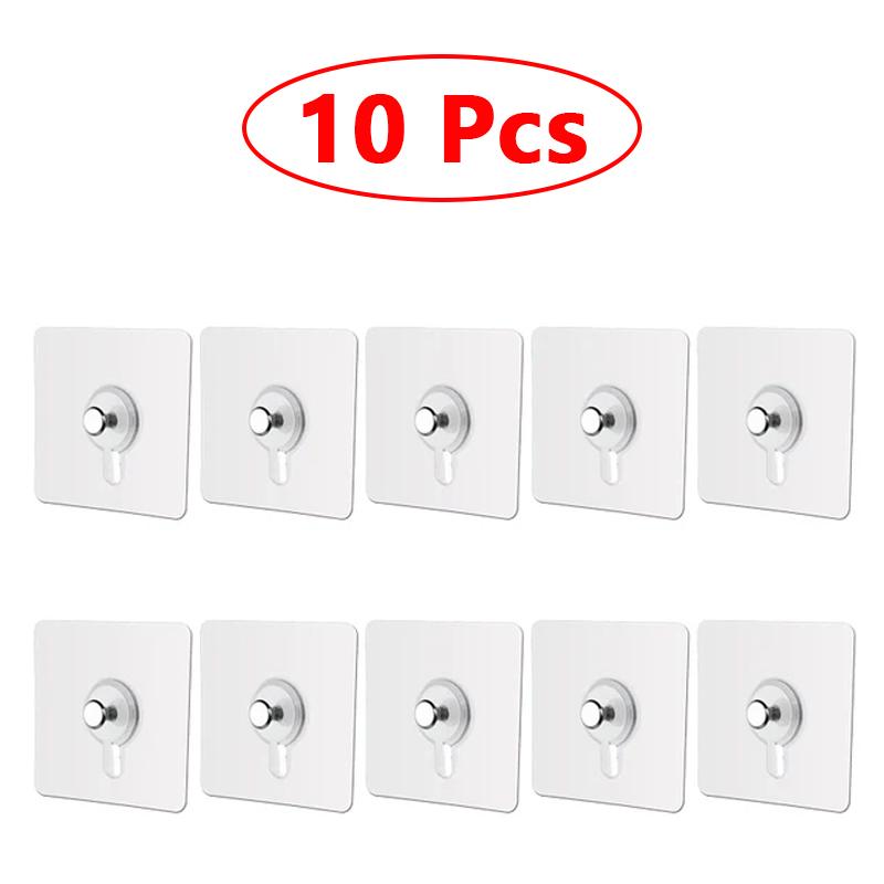 Strong Transparent  Adhesive Hooks Picture Frame Poster No Drilling Hooks Waterproof Kitchen Bathroom Accessories Screw Hooks