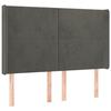 VidaXL LED Headboard Bedroom Furniture Double Bed Accessory Head of Bed Frame Interior Dark Grey 3123817