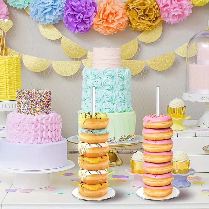 Acrylic Doughnut Holder Dessert Display Rack Dim Sum Bread Sales Rack Donut Stand Birthday Party Wedding Table Decoration