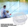 Fly Fishing Landing Net Collapsible Clear Rubber Replacement Bag for Angler White 21cm Depth