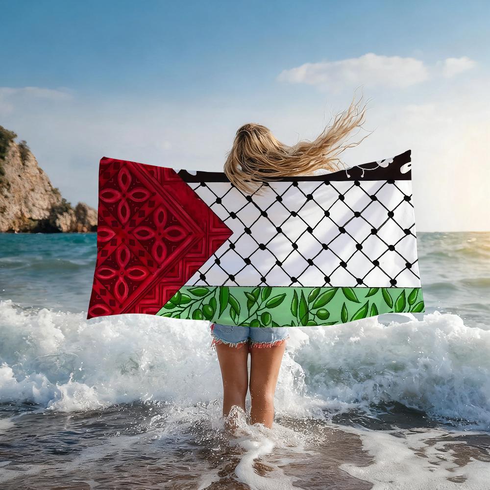 Palestinská kufiya Ručník Rychleschnoucí Plážové ručníky Jsou Vhodné Pro Bazény Kempování Jógu A Posilovnu