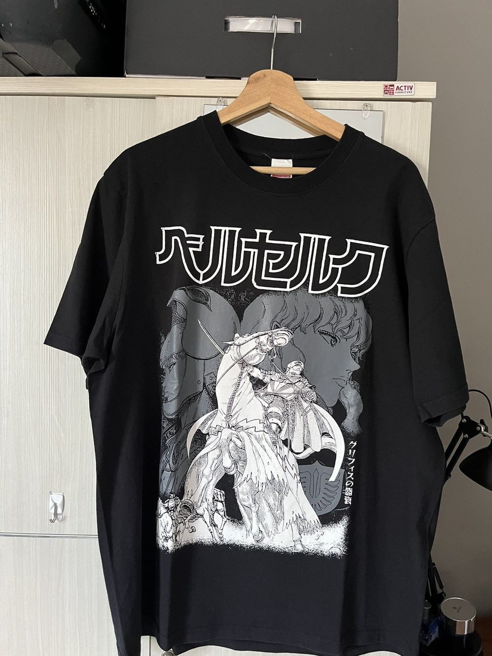Rare Berserk “Griffith” Anime Movie Black Short Sleeve Unisex Tshirt KH6985 XXXL