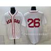 Maglietta da Baseball Unisex Ricamata Boston Red Sox Abbigliamento Sportivo Miscela di Cotone Traspirante Abbigliamento per tifosi