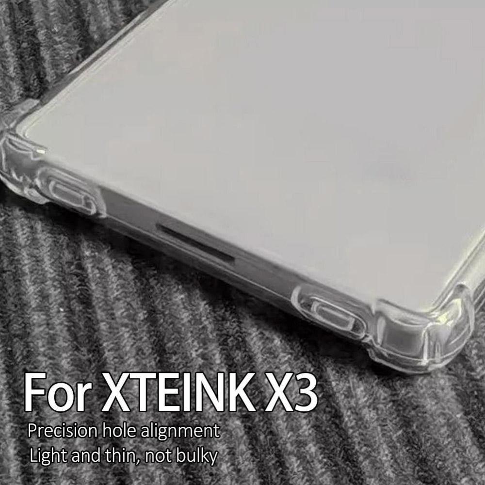 Airbag Clear Protective Cover Soft TPU Clear Back Shell Premium 3.7" E-Reader Case for XTEINK X3