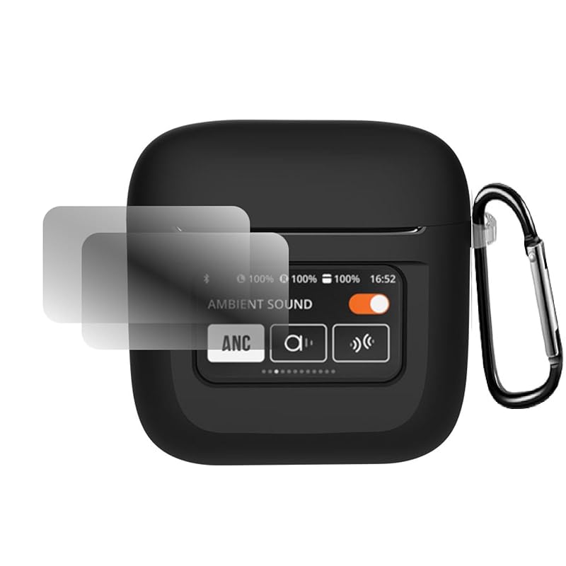 

For JBL TOUR PRO 2 Case [waterproof/shockproof] + 2 films With carabiner lightweight silicone material Full protection Fall prevention Can be charged