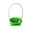 Rectangular Basket with a Handle, Green, 20x16x34 Cm