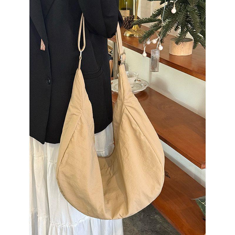Borsa a tracolla leggera di grande capacità in stile minimalista, adatta sia per uomini che per donne, Borsa tote