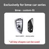 BJYM4 Racing Style Metal Car Key Case Fob Cover for BMW X1 X3 X5 X6 X7 3 5 6 7 Series G20 G30 G11 F15 F16 G01 G02 F48 2016-2023