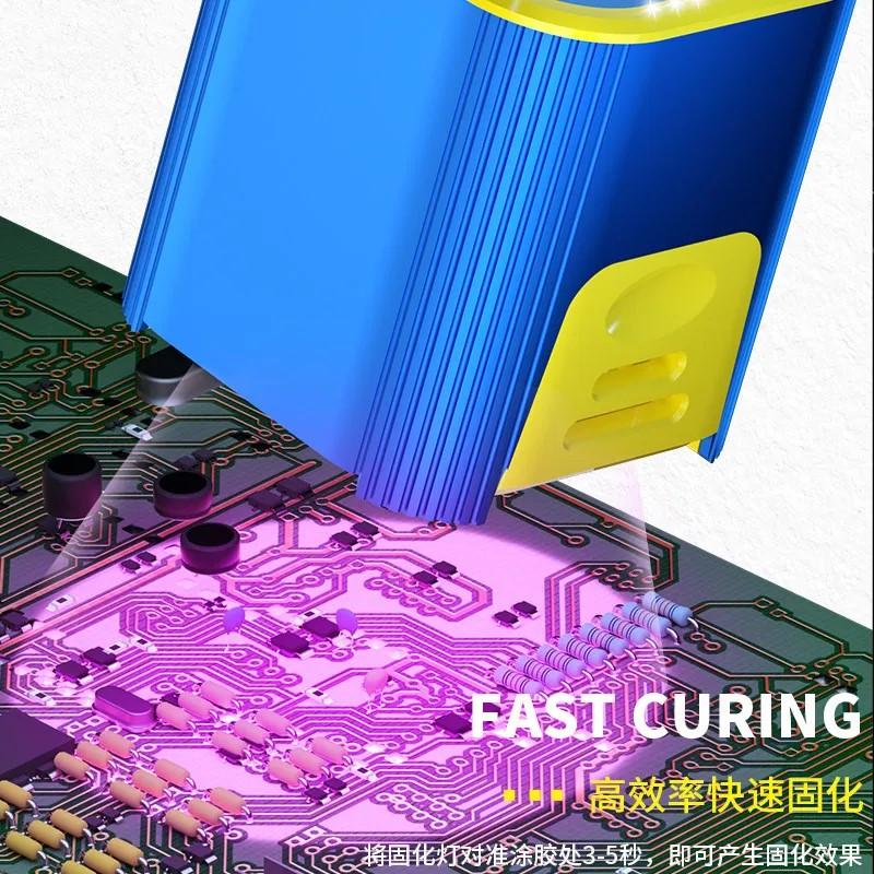 Machine Repair L1 L1pro UV Curing Lamp Intelligent Dual 7W High Power Quick Curing Lamp Motherboard UV Glue Curing Repair