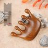 Sandalwood Scalp Massage Comb: Gua Sha Therapy with Round Head, Wide Teeth for Men & Women, Minimizes Hair Loss.