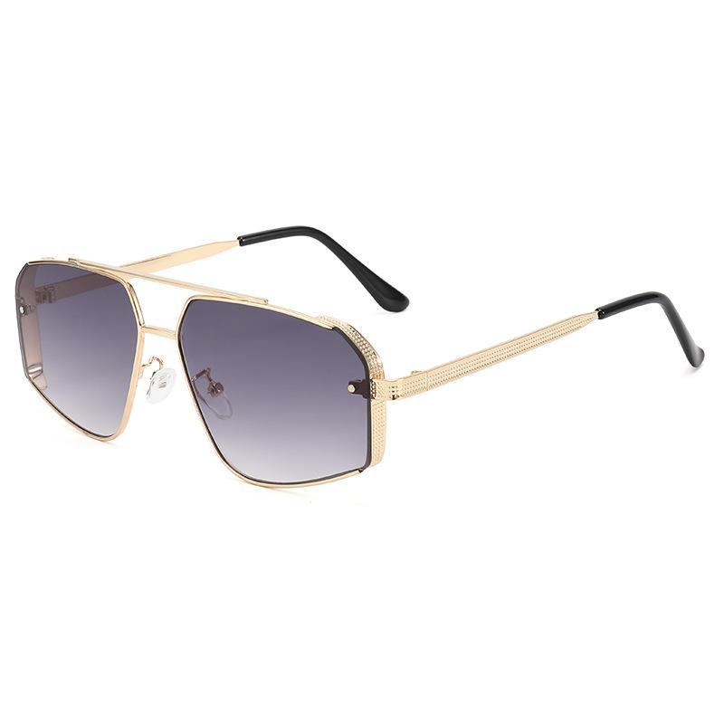 

JYL TS Sunglasses Polygon Double Beam Metal UV Women/3748 B-7308 желе bean кольору